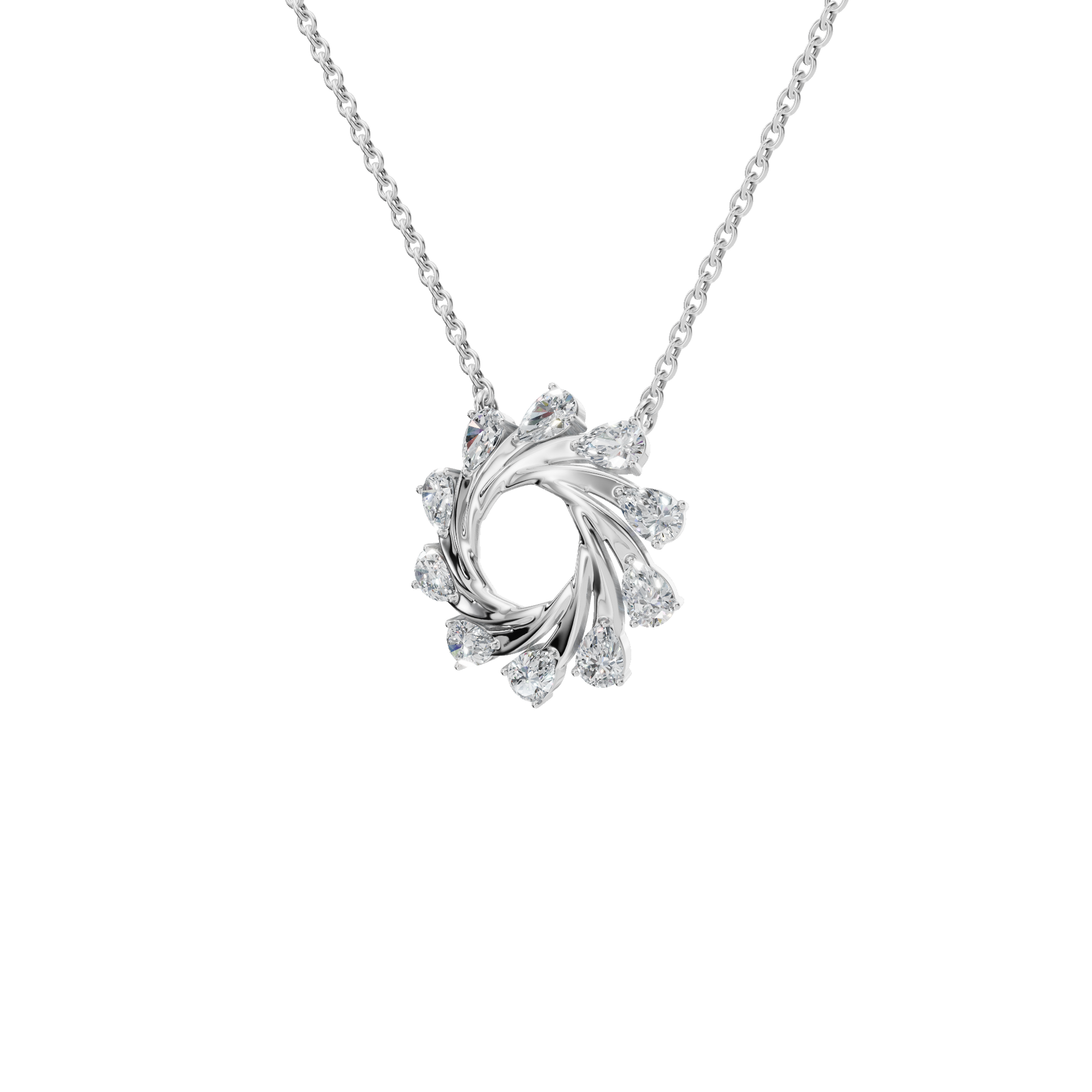 Starlight Portal Diamond Necklace in Solid Gold | Lab Grown Diamond | Roomy's Jewelery (view 10)