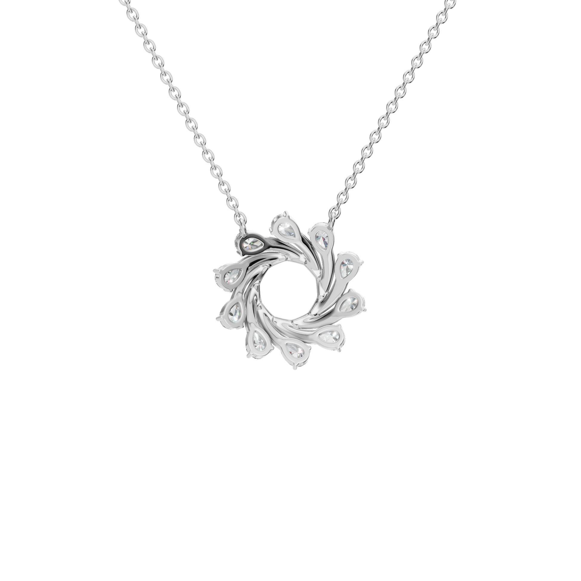 Starlight Portal Diamond Necklace in Solid Gold | Lab Grown Diamond | Roomy's Jewelery (view 11)
