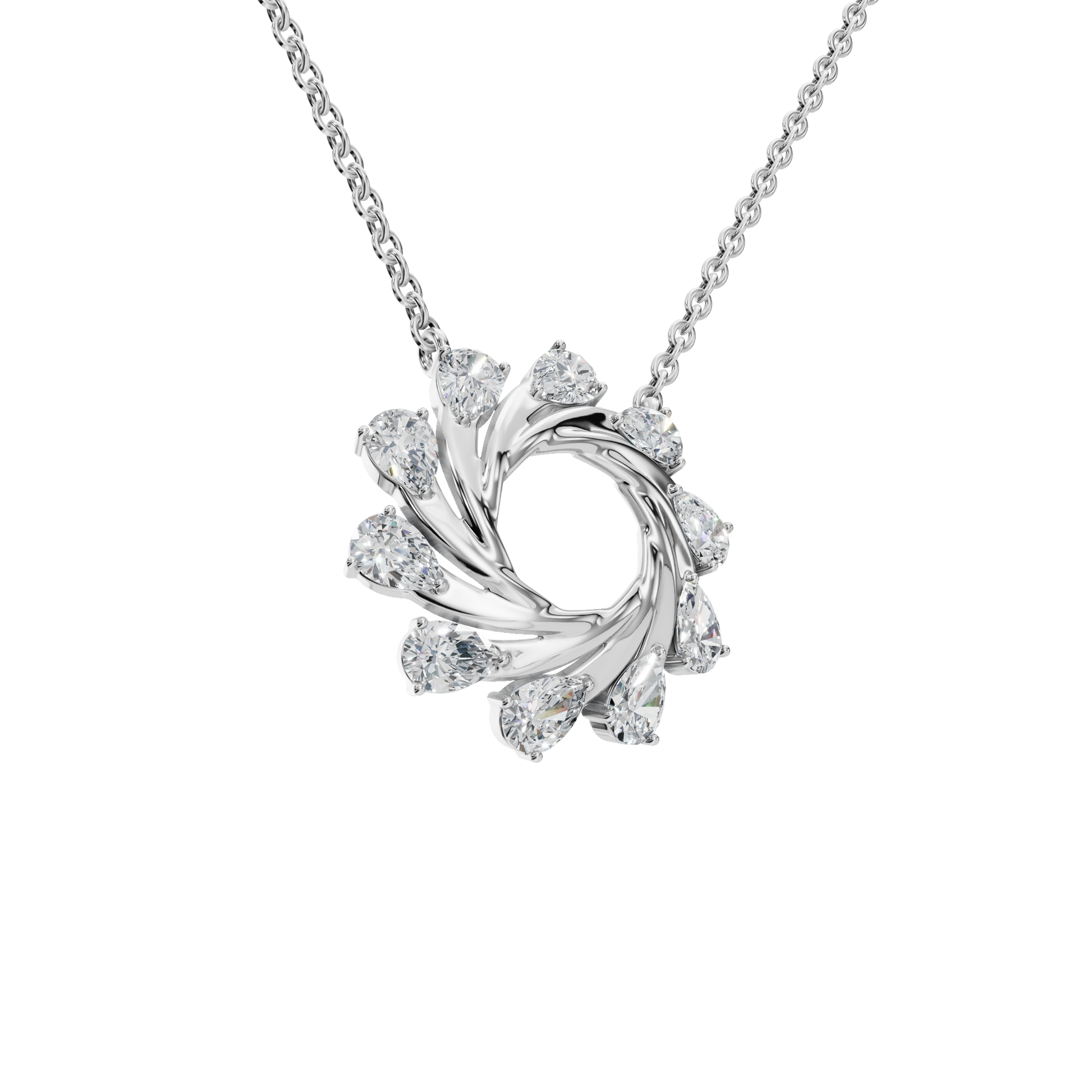 Starlight Portal Diamond Necklace in Solid Gold | Lab Grown Diamond | Roomy's Jewelery (view 12)