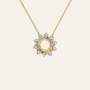 Starlight Portal Diamond Necklace in Yellow Gold | Lab Grown | Roomy's Jewelery