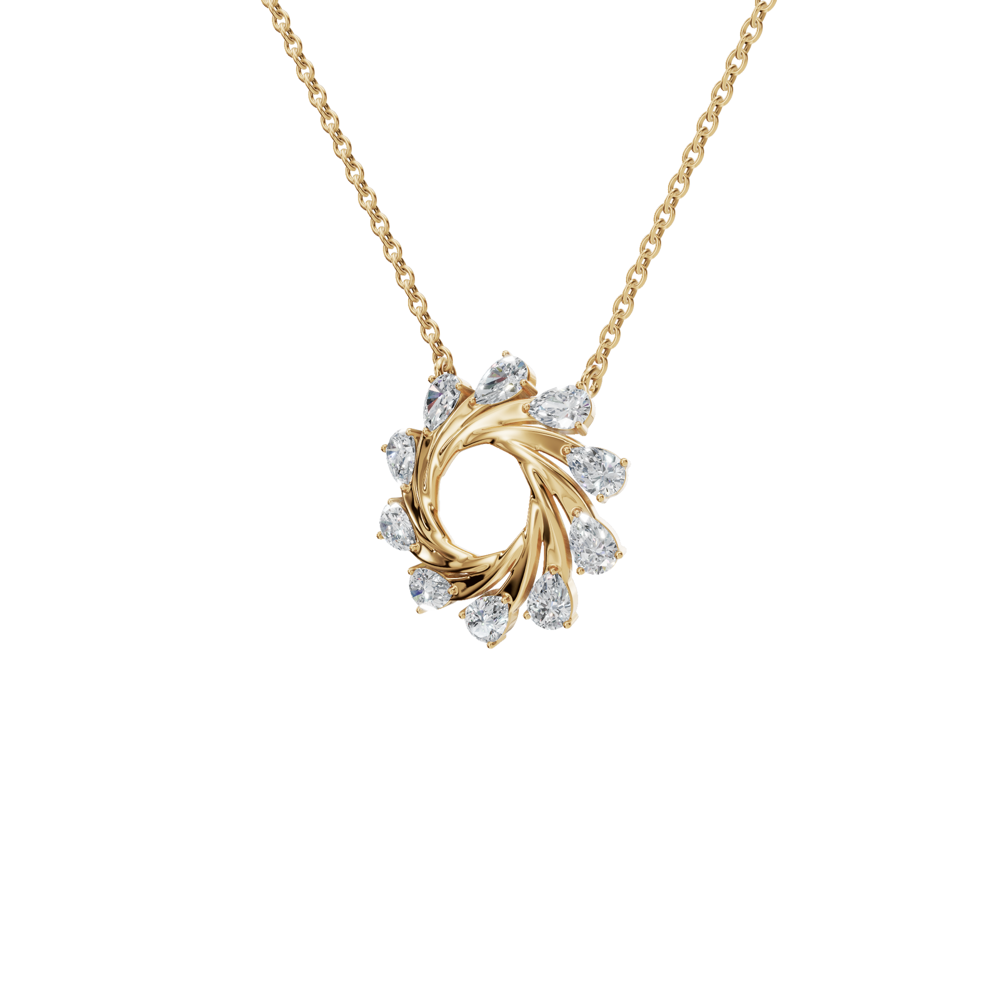Starlight Portal Diamond Necklace in Solid Gold | Lab Grown Diamond | Roomy's Jewelery (view 2)