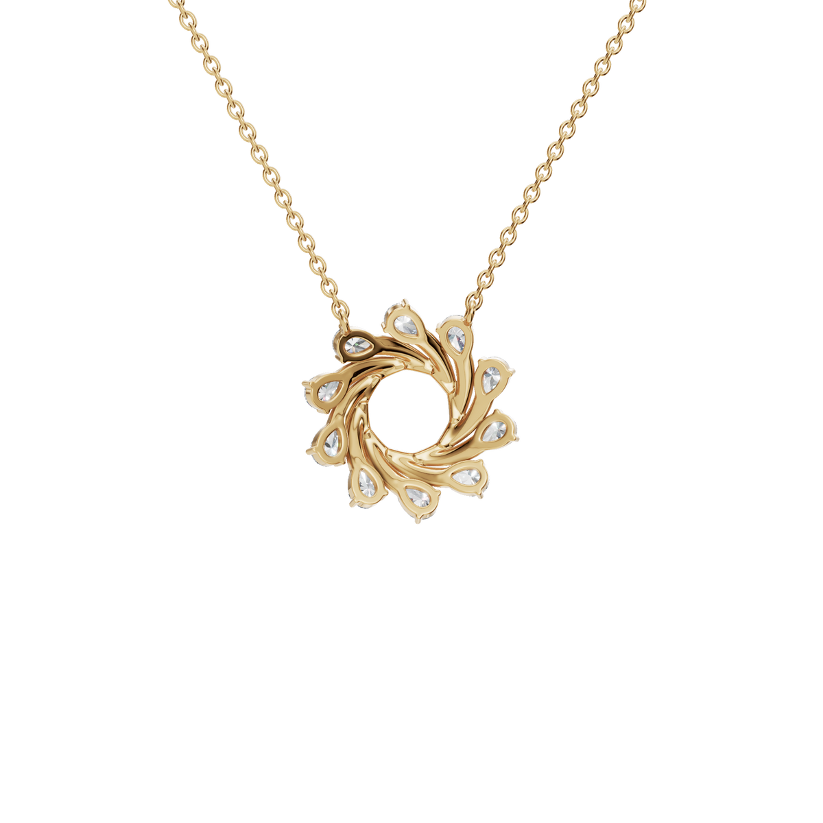 Starlight Portal Diamond Necklace in Solid Gold | Lab Grown Diamond | Roomy's Jewelery (view 3)
