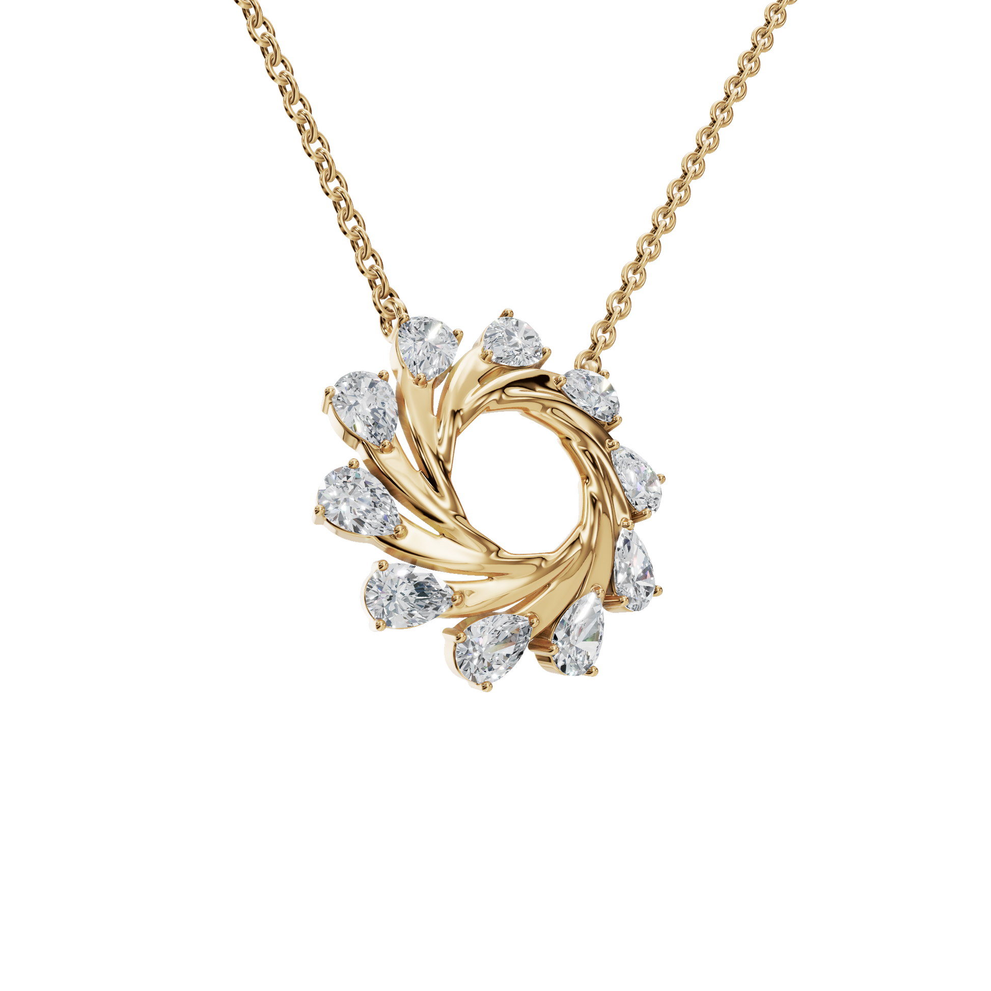 Starlight Portal Diamond Necklace in Solid Gold | Lab Grown Diamond | Roomy's Jewelery (view 4)