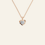 Heart Cut Diamond Pendant in Solid Gold | Lab Grown Diamond | Roomy's Jewelery (view 5)