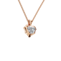 Heart Cut Diamond Pendant in Solid Gold | Lab Grown Diamond | Roomy's Jewelery (view 8)