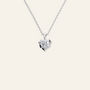 Heart Cut Diamond Pendant in Solid Gold | Lab Grown Diamond | Roomy's Jewelery (view 9)