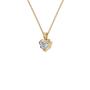 Heart Cut Diamond Pendant in Solid Gold | Lab Grown Diamond | Roomy's Jewelery (view 2)