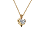 Heart Cut Diamond Pendant in Solid Gold | Lab Grown Diamond | Roomy's Jewelery (view 4)