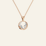Halo Diamond Circle Pendant in Solid Gold | Lab Grown Diamond | Roomy's Jewelery (view 5)