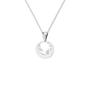 Halo Diamond Circle Pendant in Solid Gold | Lab Grown Diamond | Roomy's Jewelery (view 11)