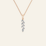 Marquise Diamond Cluster Pendant in Solid Gold | Lab Grown Diamond | Roomy's Jewelery (view 5)