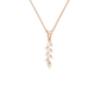 Marquise Diamond Cluster Pendant in Solid Gold | Lab Grown Diamond | Roomy's Jewelery (view 7)