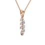 Marquise Diamond Cluster Pendant in Solid Gold | Lab Grown Diamond | Roomy's Jewelery (view 8)