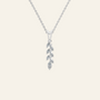 Marquise Diamond Cluster Pendant in Solid Gold | Lab Grown Diamond | Roomy's Jewelery (view 9)