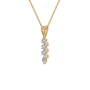 Marquise Diamond Cluster Pendant in Solid Gold | Lab Grown Diamond | Roomy's Jewelery (view 2)