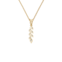 Marquise Diamond Cluster Pendant in Solid Gold | Lab Grown Diamond | Roomy's Jewelery (view 3)