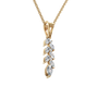Marquise Diamond Cluster Pendant in Solid Gold | Lab Grown Diamond | Roomy's Jewelery (view 4)