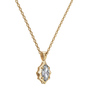 Liquid Diamonds Marquise Flow Pendant in Solid Gold | Lab Grown Diamond | Roomy's Jewelery (view 4)