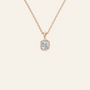 Oval Cut Diamond Solitaire Pendant in Solid Gold | Lab Grown Diamond | Roomy's Jewelery (view 5)