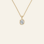 Oval Cut Diamond Solitaire Pendant in Yellow Gold | Lab Grown | Roomy's Jewelery