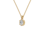 Oval Cut Diamond Solitaire Pendant in Solid Gold | Lab Grown Diamond | Roomy's Jewelery (view 2)