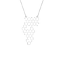 Honeycomb Geometric Diamond Pendant in Solid Gold | Lab Grown Diamond | Roomy's Jewelery (view 11)