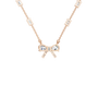 Ribbon & Baguette Diamond Statement Necklace in Solid Gold | Lab Grown Diamond | Roomy's Jewelery (view 7)