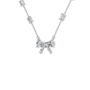 Ribbon & Baguette Diamond Statement Necklace in Solid Gold | Lab Grown Diamond | Roomy's Jewelery (view 10)