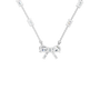 Ribbon & Baguette Diamond Statement Necklace in Solid Gold | Lab Grown Diamond | Roomy's Jewelery (view 11)