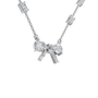 Ribbon & Baguette Diamond Statement Necklace in Solid Gold | Lab Grown Diamond | Roomy's Jewelery (view 12)