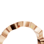 Crenelle Diamond Architectural Band in Rose Gold angled view | Roomy's Jewellery