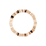 Crenelle Diamond Architectural Band in Rose Gold on finger | Roomy's Jewellery