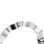 Crenelle Diamond Architectural Band in White Gold angled view | Roomy's Jewellery