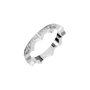 Crenelle Diamond Architectural Band in White Gold close-up | Roomy's Jewellery