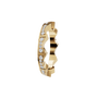 Crenelle Diamond Architectural Band in Yellow Gold side view | Roomy's Jewellery