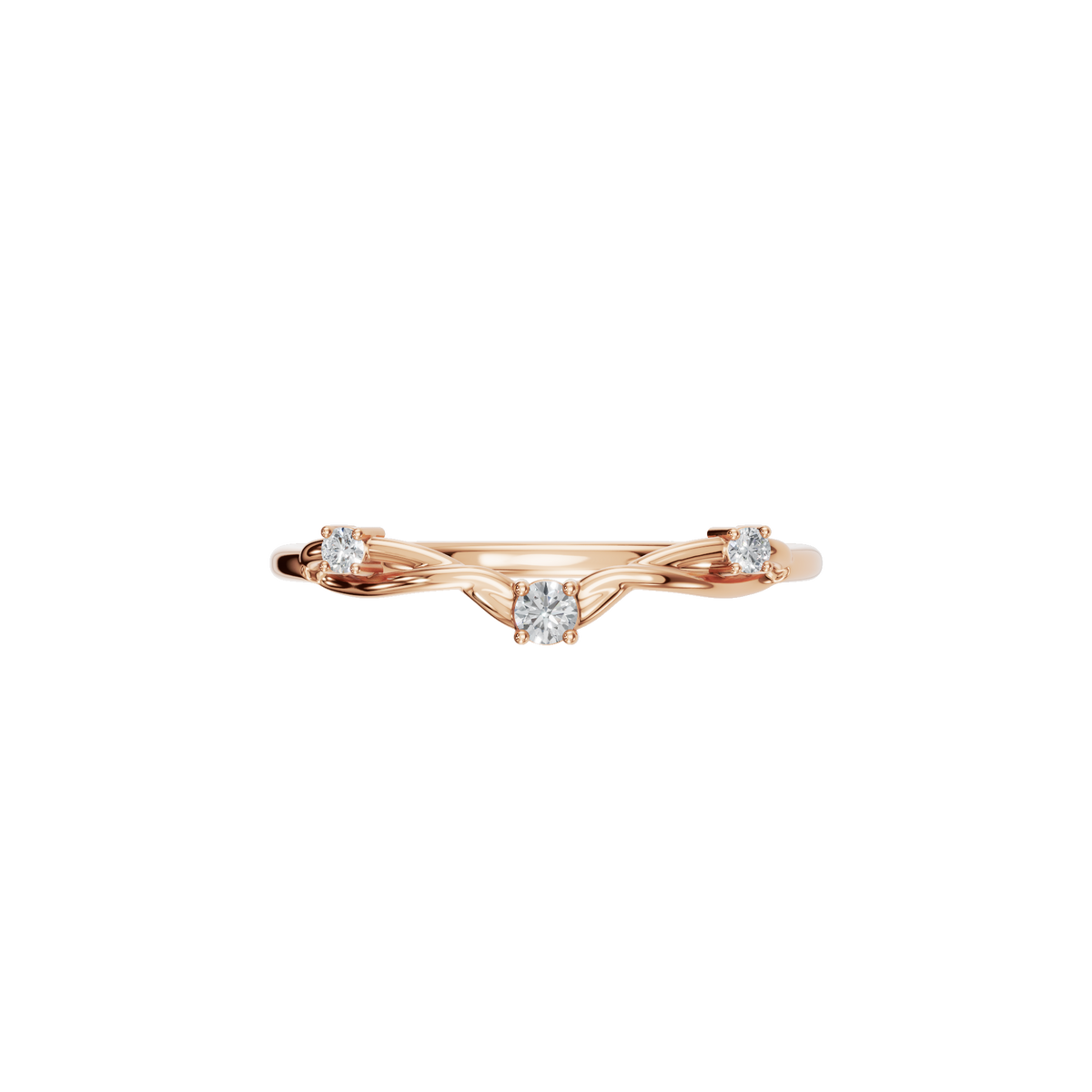 Tendril Diamond Vine Ring in Rose Gold — Lab Grown | Roomy's Jewellery