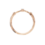 Tendril Diamond Vine Ring in Rose Gold on finger | Roomy's Jewellery