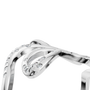Reverie Diamond Sculptural Ring in White Gold angled view | Roomy's Jewellery