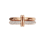 Duo Diamond Double Band in Rose Gold — Lab Grown | Roomy's Jewellery