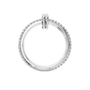 Duo Diamond Double Band in White Gold angled view | Roomy's Jewellery