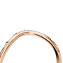 Arc Diamond Band Ring in Rose Gold Detail View | Lab Grown Diamond | Roomy's Jewellery