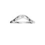 Arc Diamond Band Ring in White Gold Front View | Lab Grown Diamond | Roomy's Jewellery