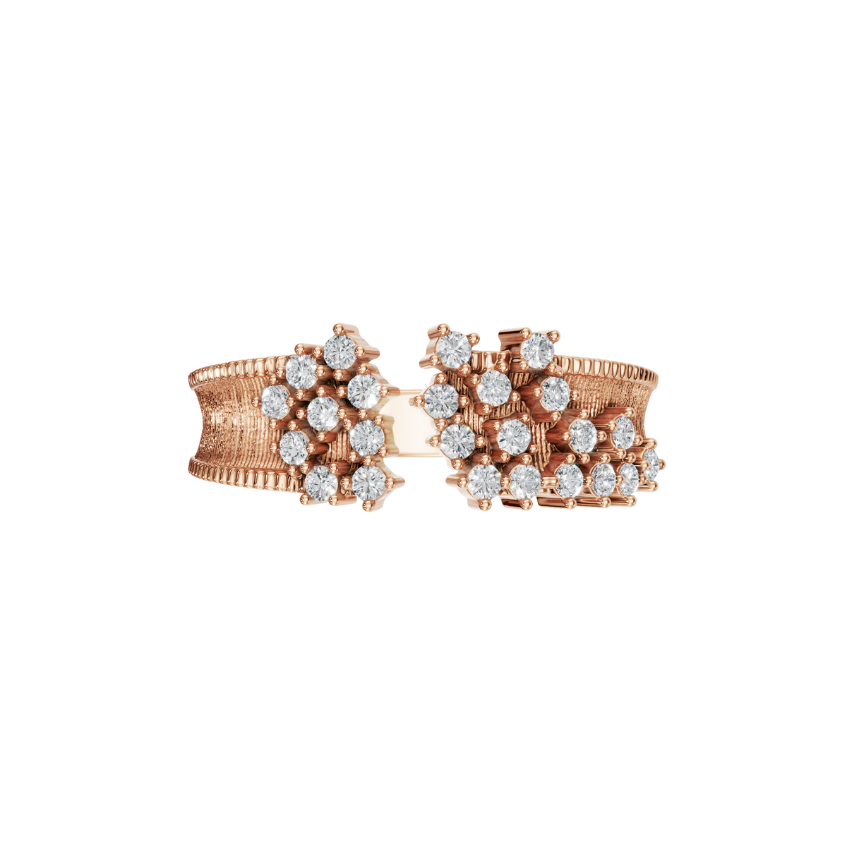 Blossom Diamond Cluster Ring in Rose Gold — Lab Grown | Roomy's Jewellery
