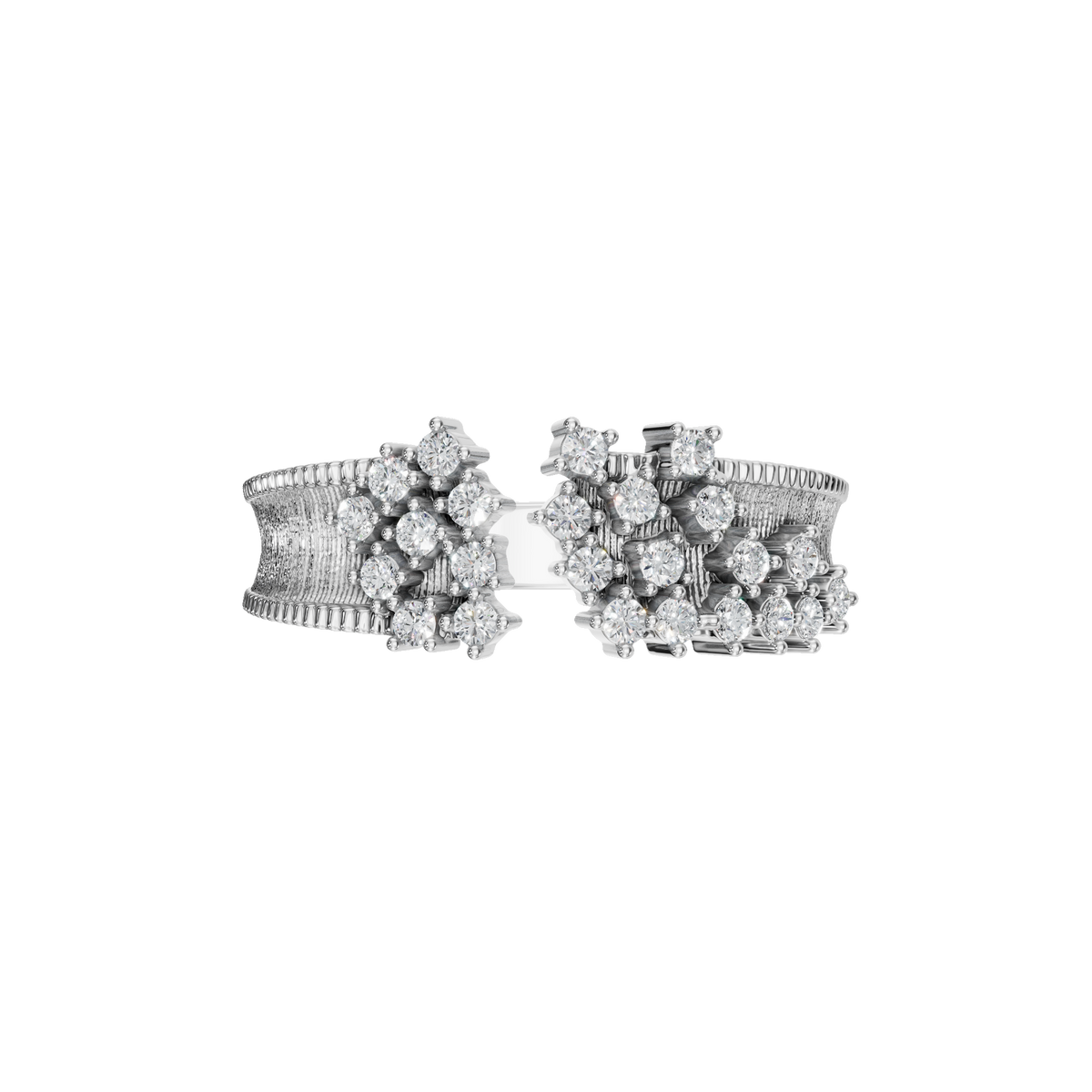 Blossom Diamond Cluster Ring in White Gold — Lab Grown | Roomy's Jewellery