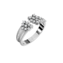 Blossom Diamond Cluster Ring in White Gold angled view | Roomy's Jewellery