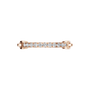 Linear Diamond Half Eternity Band in Rose Gold — Lab Grown | Roomy's Jewellery