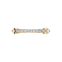 Linear Diamond Half Eternity Band in Yellow Gold | Lab Grown Diamond | Roomy's Jewelery