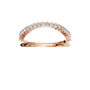 Eclipse Diamond Double Band in Rose Gold — Lab Grown | Roomy's Jewellery
