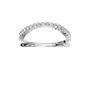 Eclipse Diamond Double Band in White Gold — Lab Grown | Roomy's Jewellery