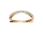 Eclipse Diamond Double Band in Yellow Gold | Lab Grown Diamond | Roomy's Jewelery